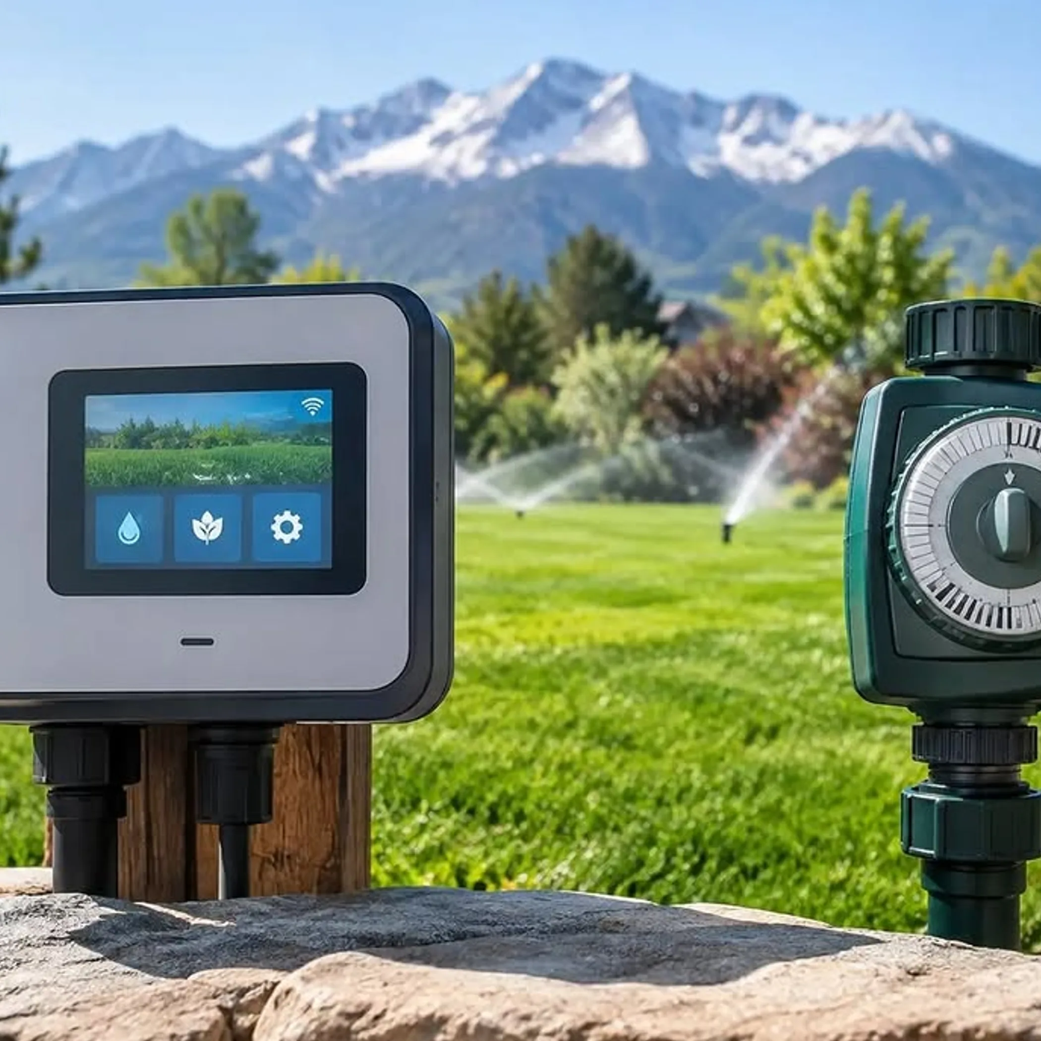 water-efficient irrigation controllers and sprinklers