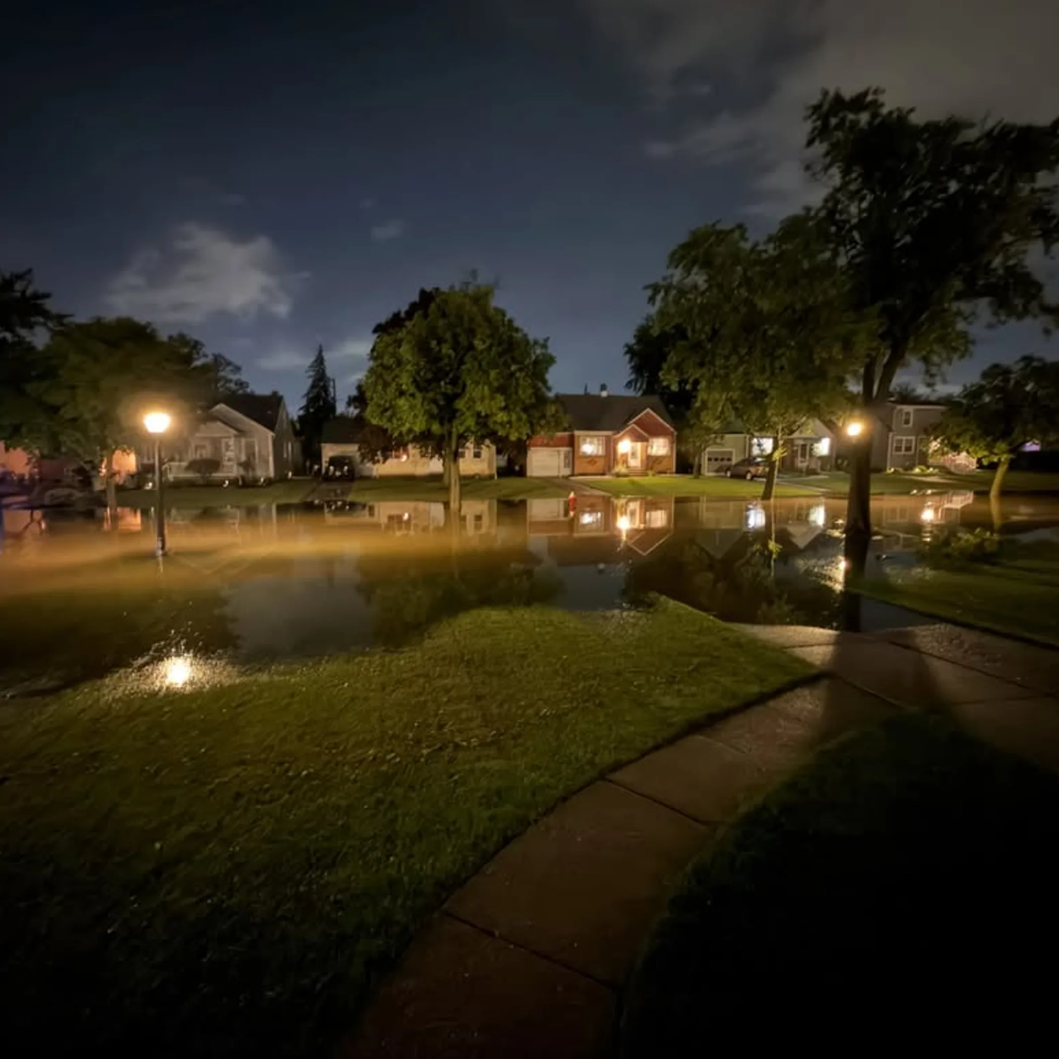 severe neighborhood stormwater flooding